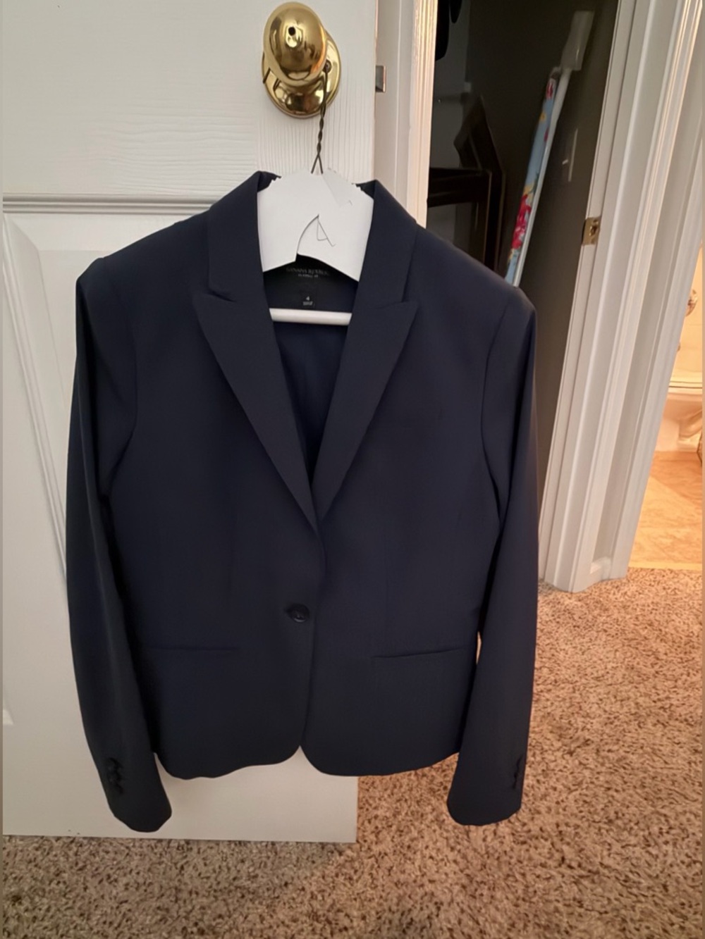 Banana Republic Navy Classic Fit Blazer